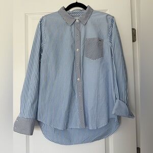 Vineyard Vines Blue and White Striped Button-Down Shirt